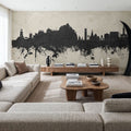 Jersey Channel Islands Skyline Concrete Mural Wallpaper - room preview 03