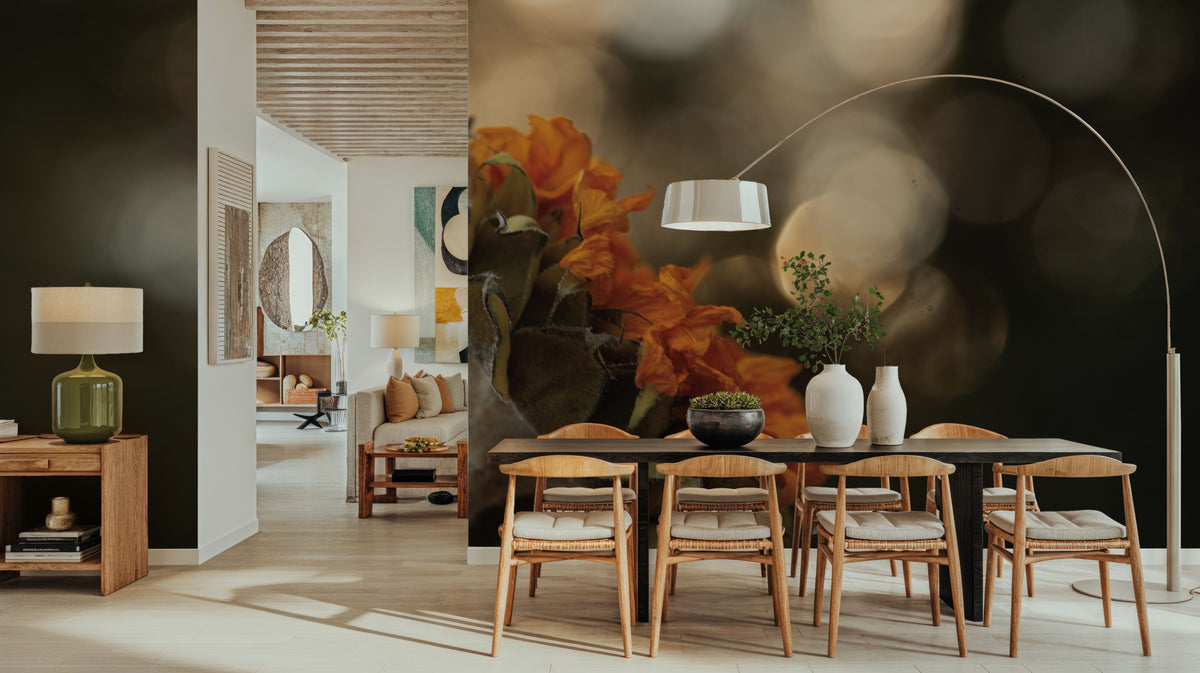 Golden Hour Sunflower Mural Wallpaper - room preview 03