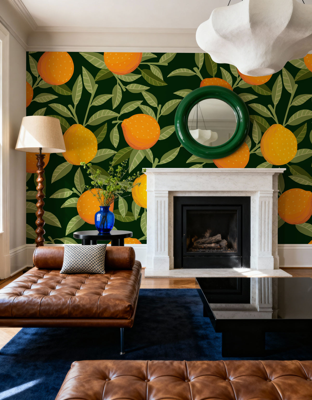 Ripen Oranges Mural Wallpaper - room preview 03