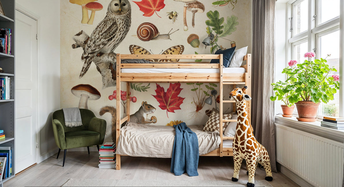 Autumn in the Forest Mural Wallpaper - room preview 03