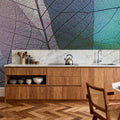 Pastel Leaves Mural Wallpaper - room preview 03