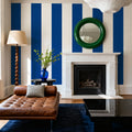 Circus Stripes, Blueberry Mural Wallpaper - room preview 03