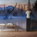Policemans Creek and Pigeon Mountain Blue Mural Wallpaper - room preview 03