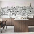 Paris Rooftops Mural Wallpaper - room preview 03