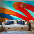 Lava Lines Mural Wallpaper - room preview 03
