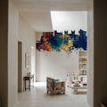 Windsor England Skyline Blue & Bronze Mural Wallpaper - room preview 03