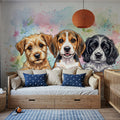 Puppies - Cute Baby Animals Series Mural Wallpaper - room preview 03
