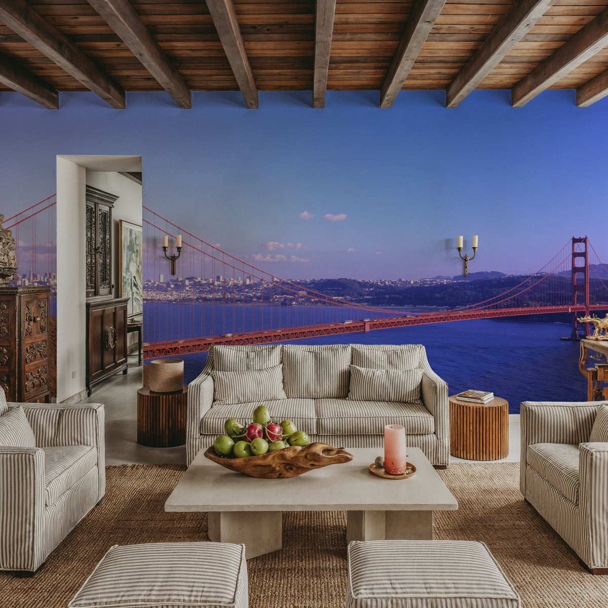 Golden Gate Gradient Mural Wallpaper - room preview 03