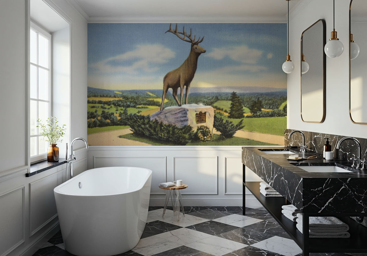 Deerfield Mural Wallpaper - room preview 03
