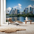 Skyline Reflections Mural Wallpaper - room preview 03