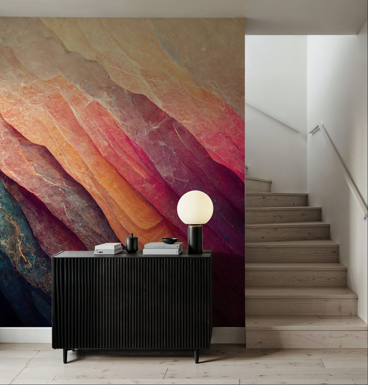 Rainbow Stone Mural Wallpaper - room preview 03