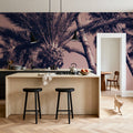 Pink Palms II Mural Wallpaper - room preview 03