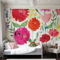 August Flowers Mural Wallpaper - room preview 03