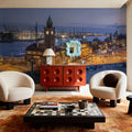 Twilight Timekeeper Mural Wallpaper - room preview 03