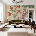 Salvia Florals I Mural Wallpaper - room preview 03