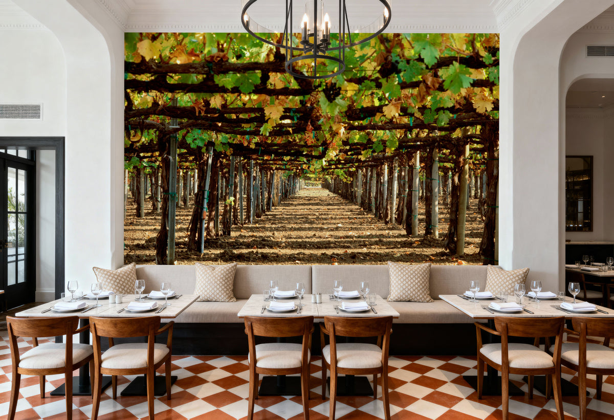 Vineyard Roofing Mural Wallpaper - room preview 03