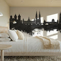 Nürnberg Germany Skyline Black & White Mural Wallpaper - room preview 03