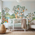 Orchard Reverie, Sky Blue Mural Wallpaper - room preview 03