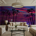 Palm Trees Downtown Mural Wallpaper - room preview 03