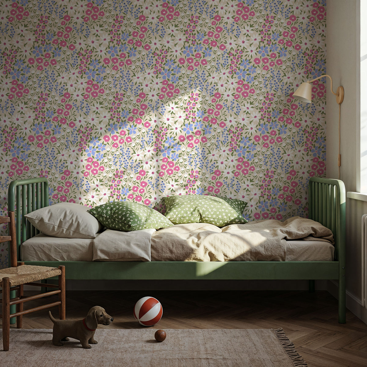Flower Day Dream Mural Wallpaper - room preview 03
