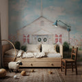 Church in a Cotton Field Mural Wallpaper - room preview 03