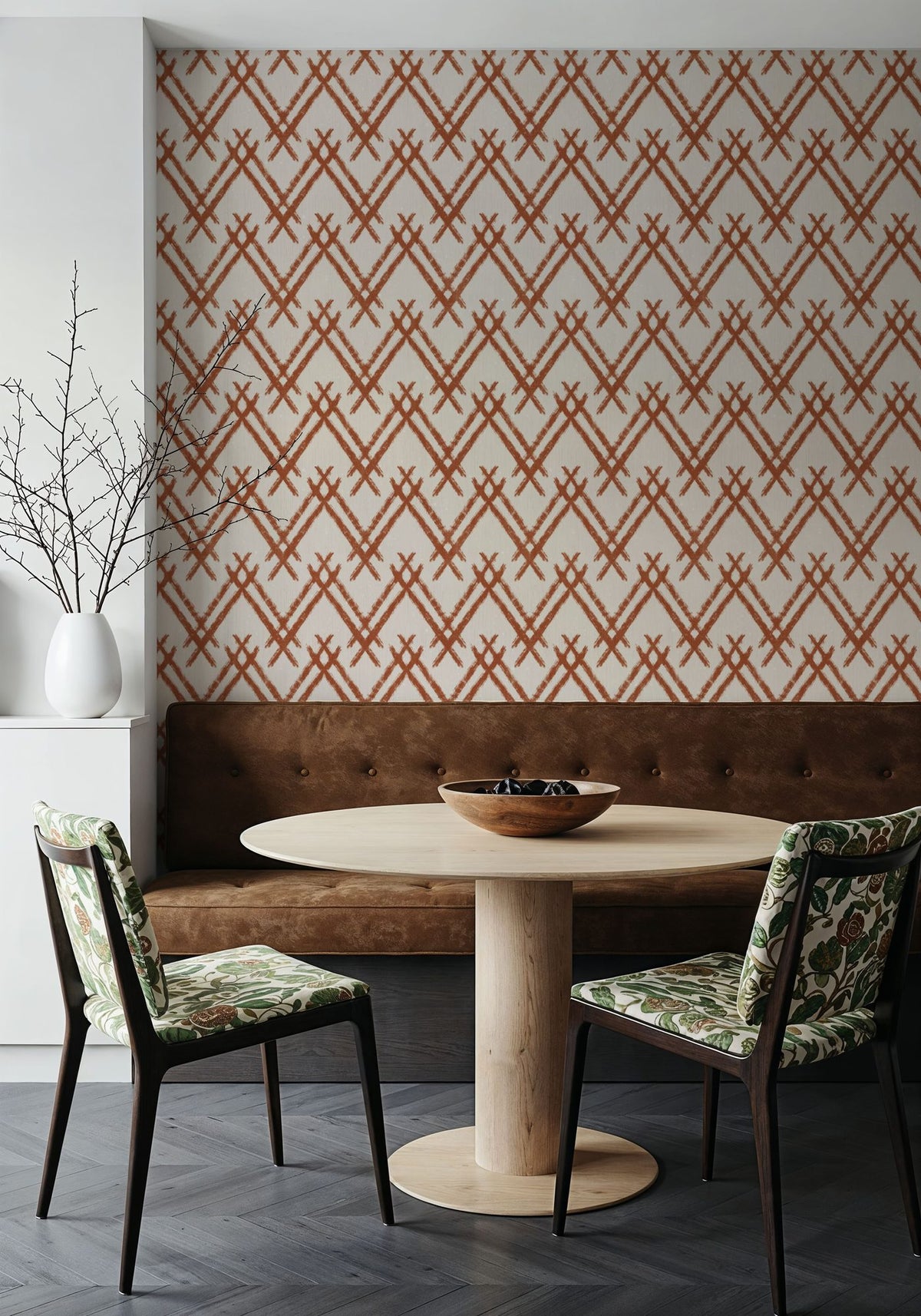 Woodland Tops Brown Mural Wallpaper - room preview 03