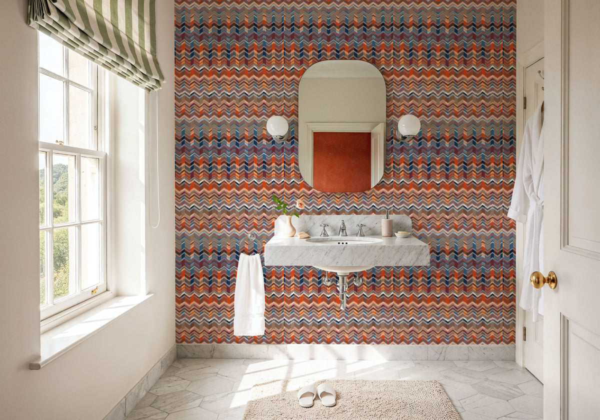 Atomic Lines Mural Wallpaper - room preview 03