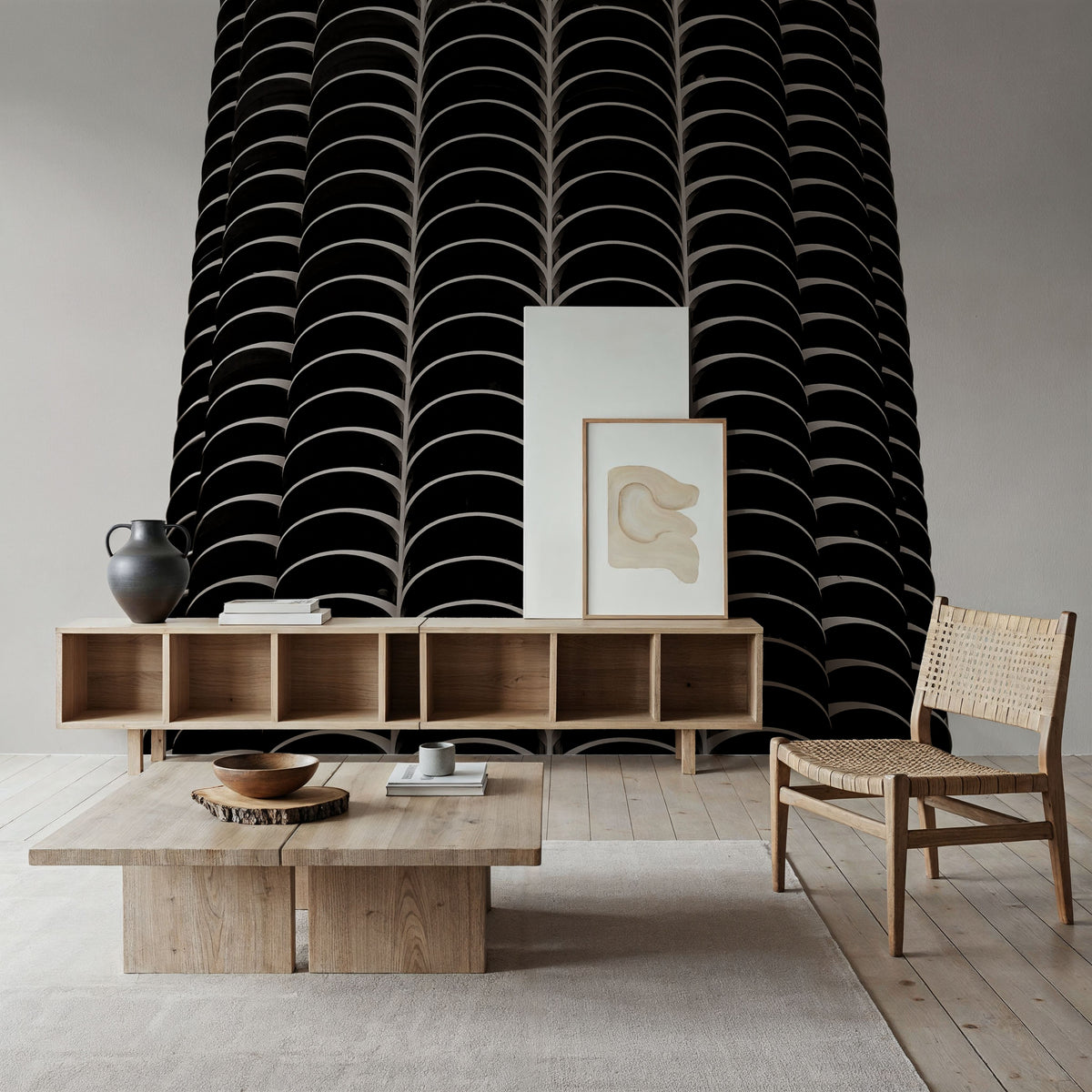 Chicago Skyline Marina City I Mural Wallpaper - room preview 03