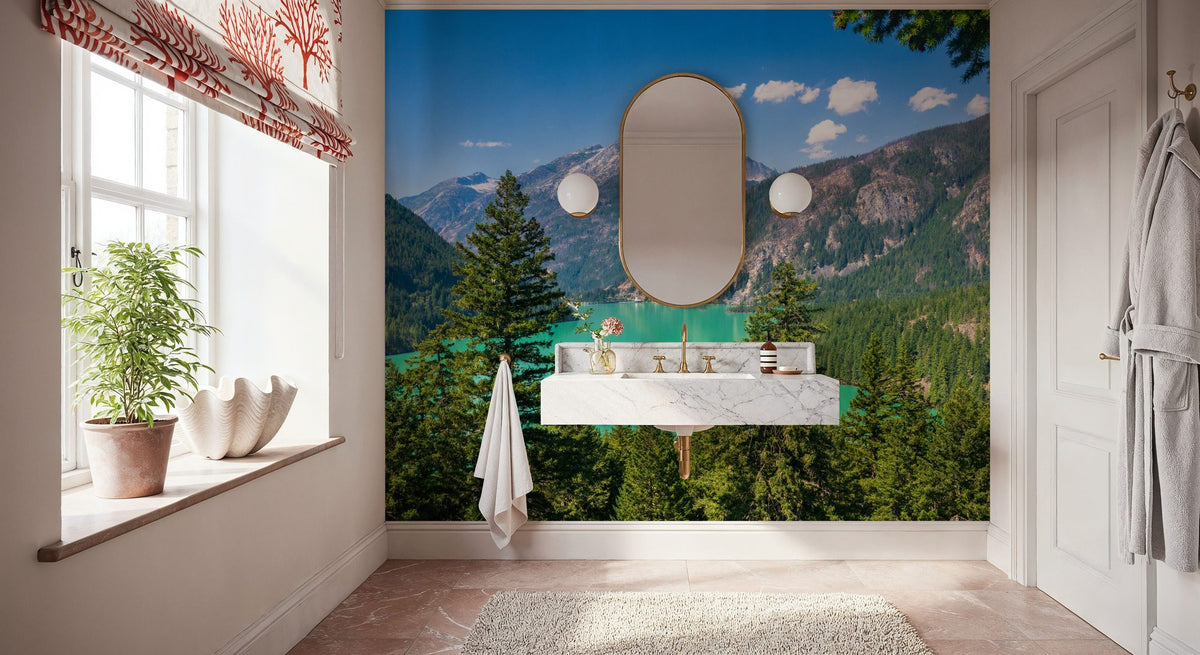 Diablo Lake I Mural Wallpaper - room preview 03