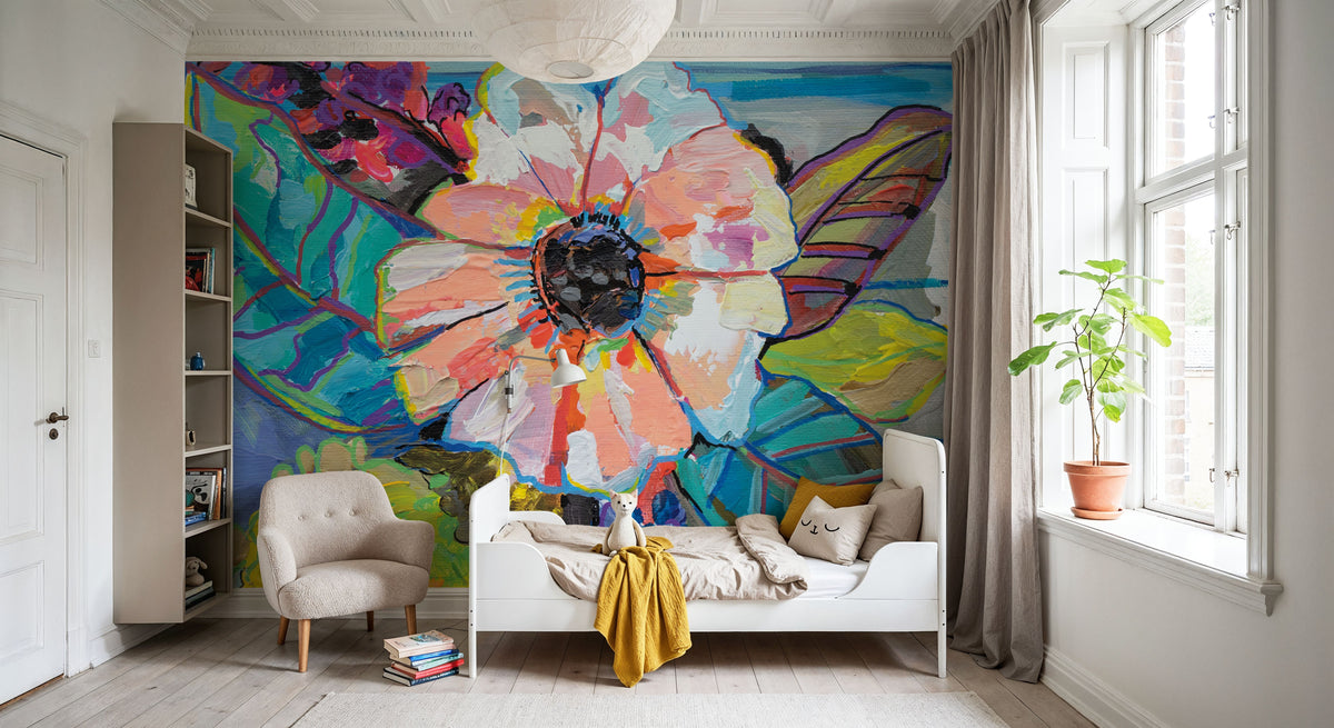 Island Flowers Mural Wallpaper - room preview 03