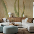 Vintage Tulip in Glass Vase Mural Wallpaper - room preview 03
