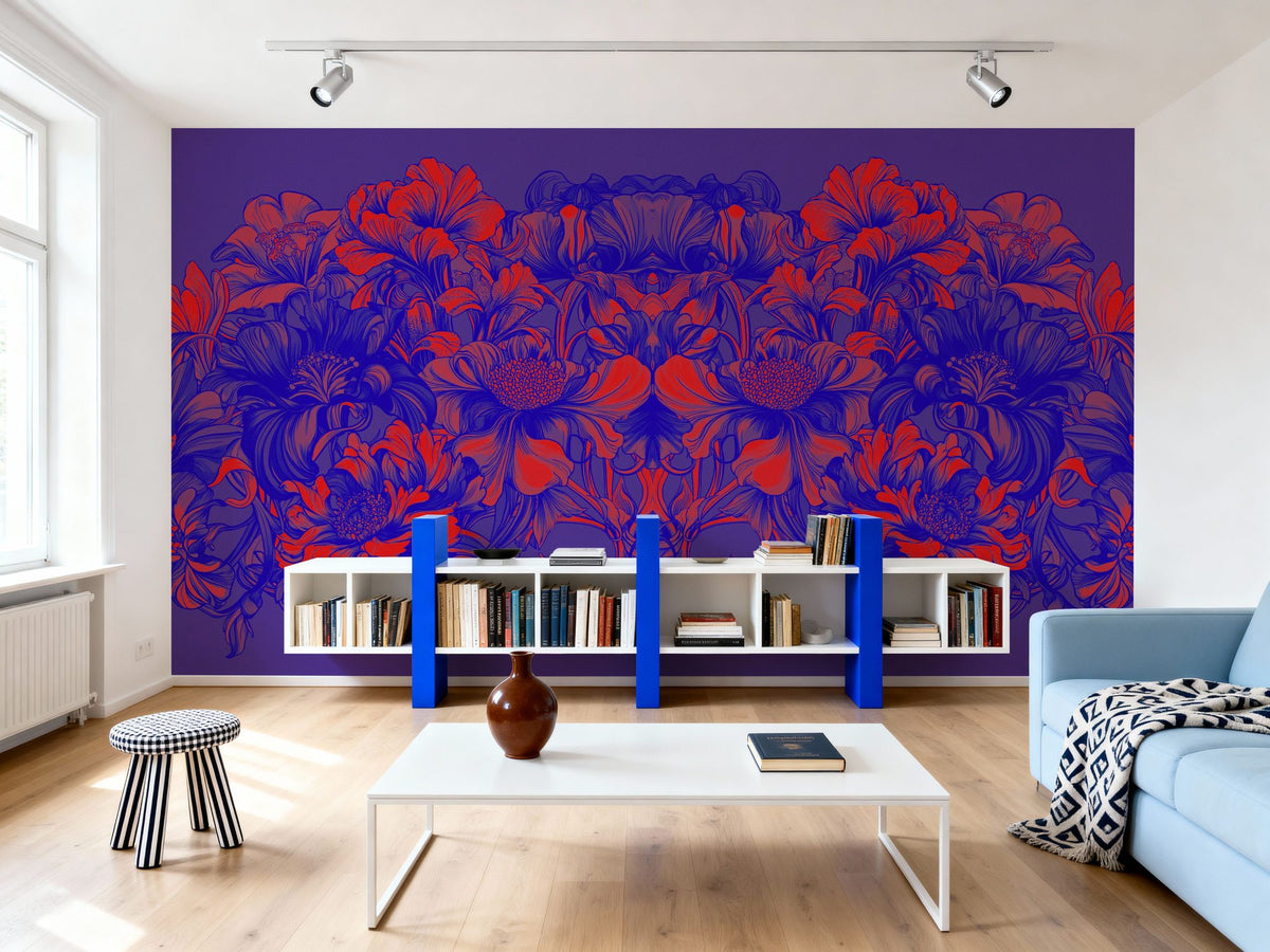 Scandi Flower II Mural Wallpaper - room preview 03