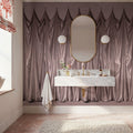 Medici Drapes, Dusty Rose Mural Wallpaper - room preview 03