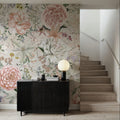 Flowers and Stripes Mural Wallpaper - room preview 03
