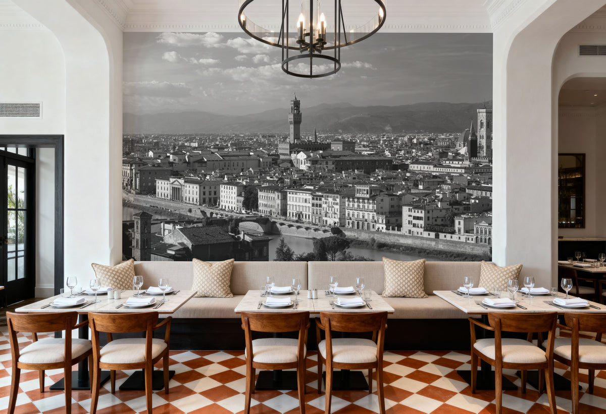 Timeless Cityscape Mural Wallpaper - room preview 03