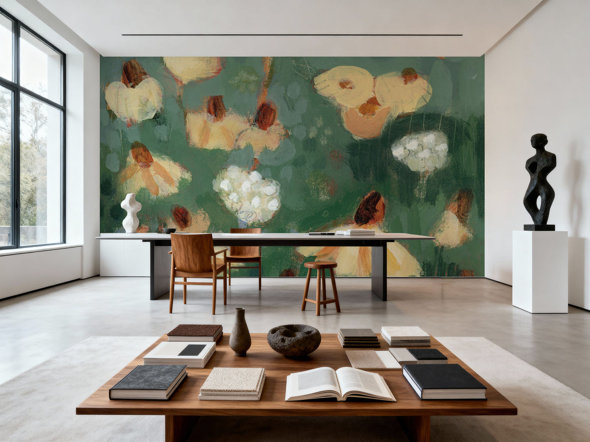 Wildflowers II Mural Wallpaper - room preview 03