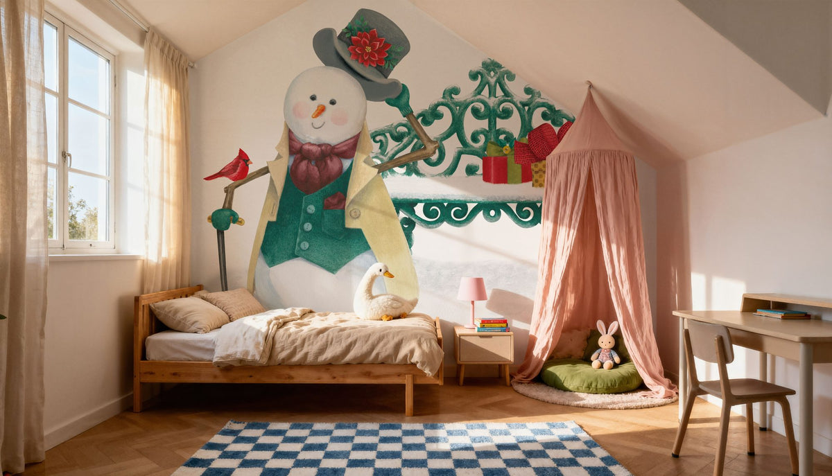 Main Street Christmas XII Mural Wallpaper - room preview 03