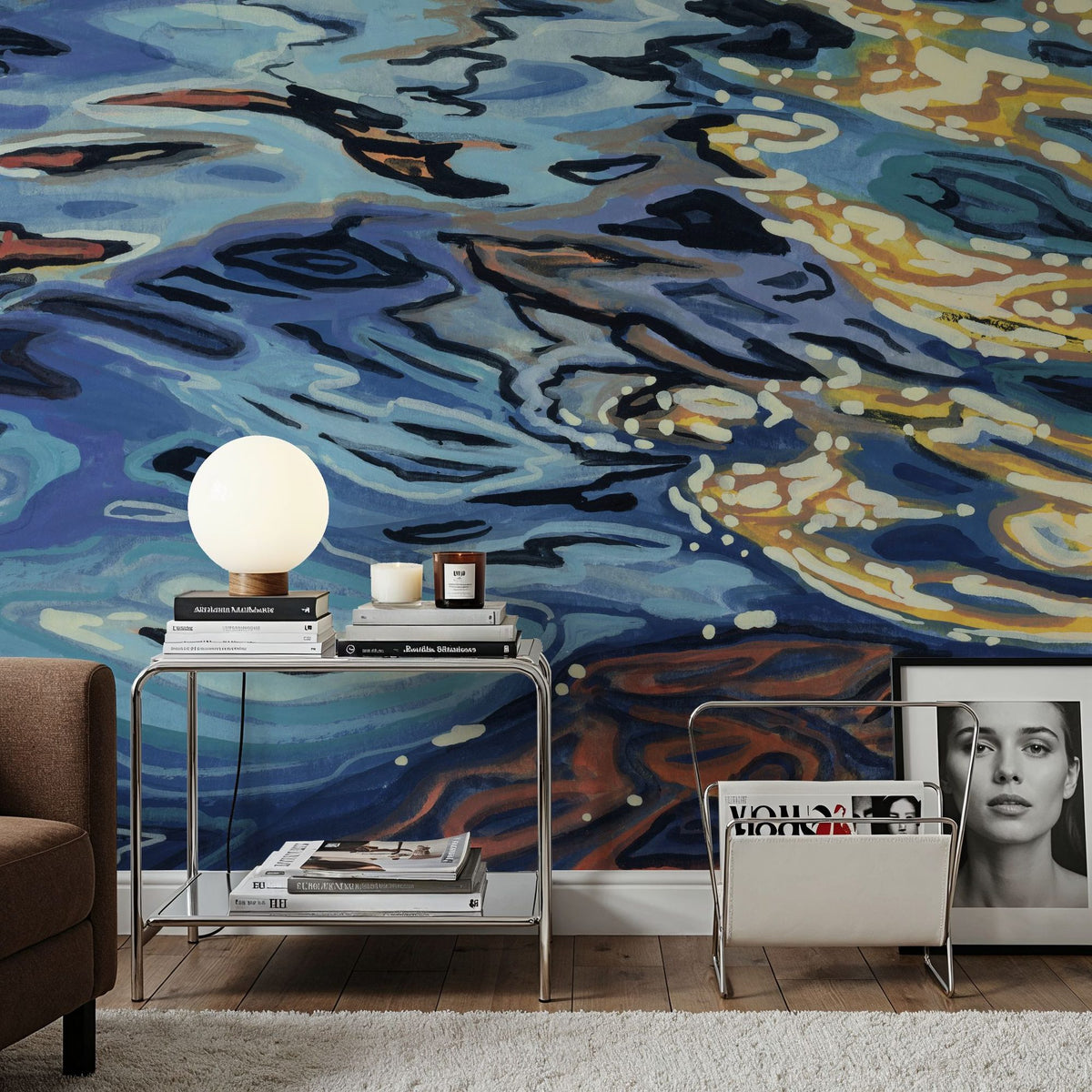 Sunrise on Rippling Water Mural Wallpaper - room preview 03