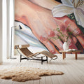 Peaceful Flower in Hand Mural Wallpaper - room preview 03