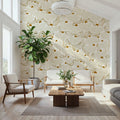 Natural Flow Meadow, Ivory Mural Wallpaper - room preview 03