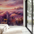Dawn's Embrace in Lavender Fields Mural Wallpaper - room preview 03
