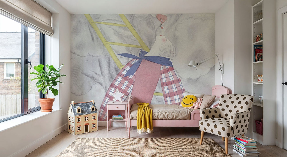 Vintage Fashion Cover X Mural Wallpaper - room preview 03