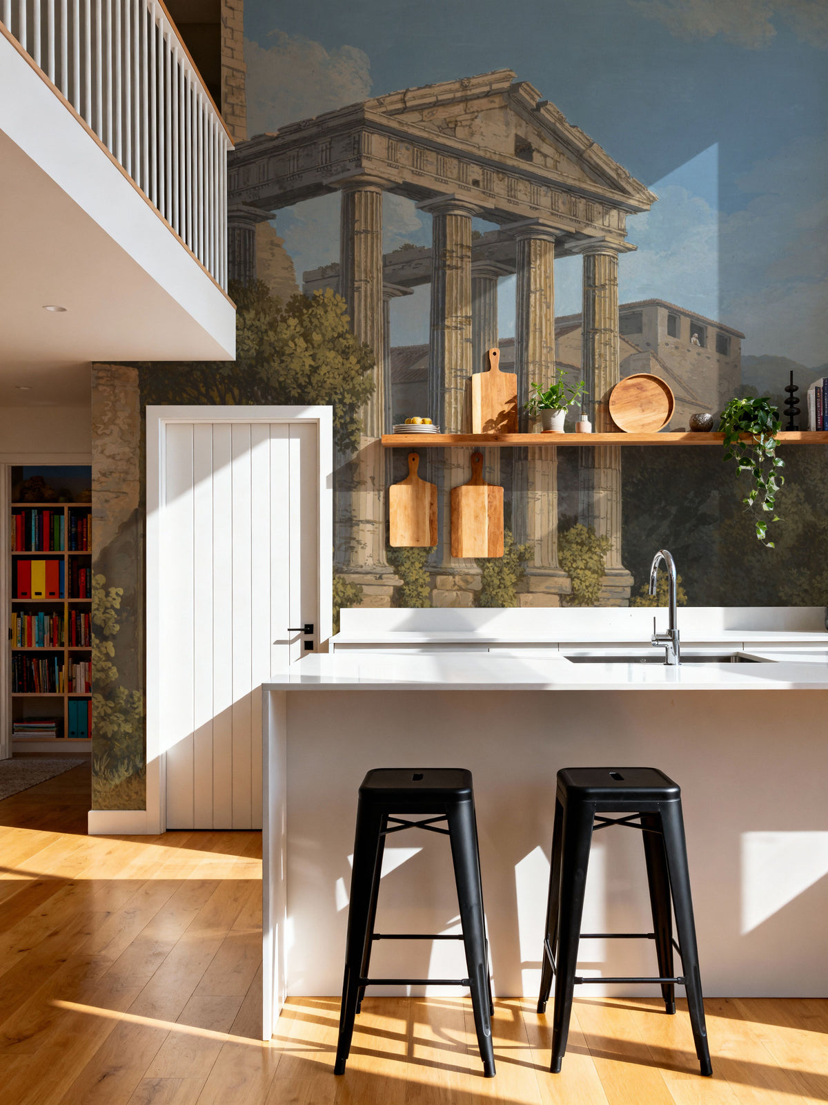 The Temple of Hercules in Cori Mural Wallpaper - room preview 03