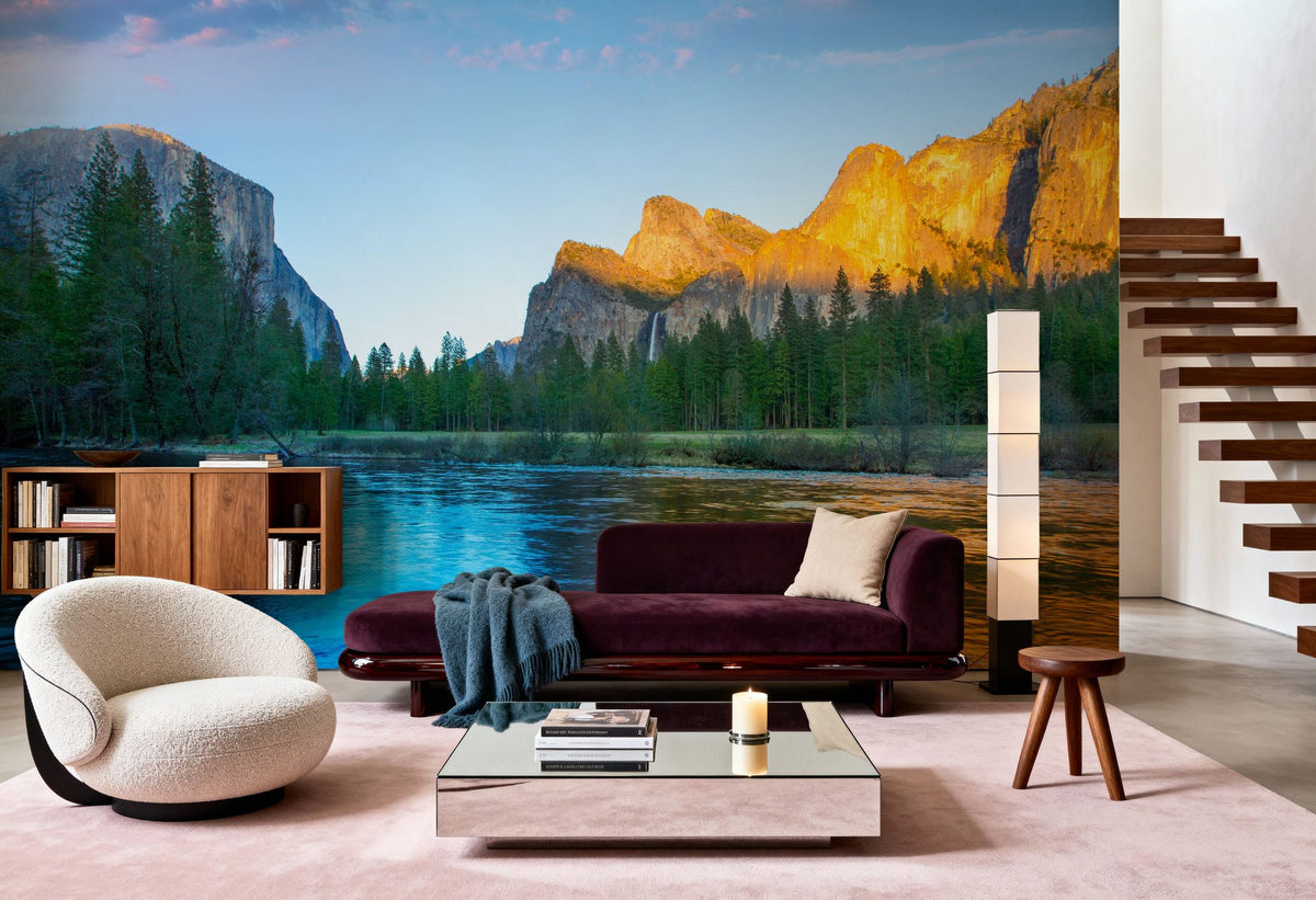 Merced River Mural Wallpaper - room preview 03