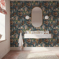 Deep Sea, Pigeon Blue Mural Wallpaper - room preview 03