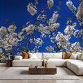 Azure Blossom Mural Wallpaper - room preview 03