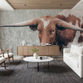 Rainy Pasture I Mural Wallpaper - room preview 03