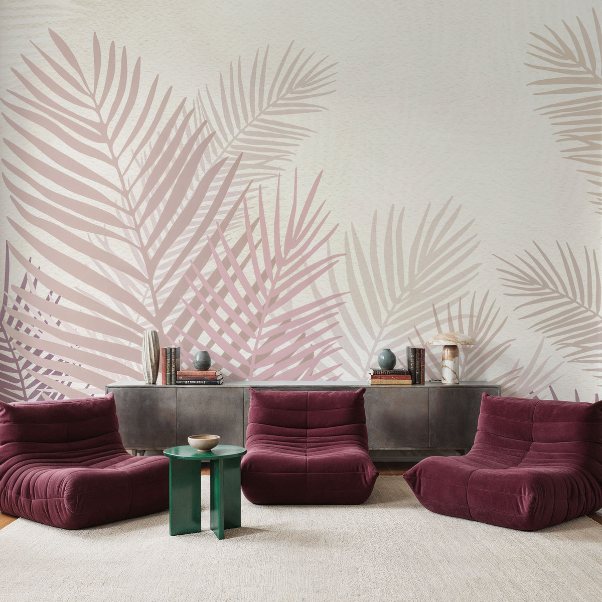 Olive Art Mural Wallpaper - room preview 03