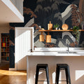 Whispers of the Mountain, Midnight Mural Wallpaper - room preview 03