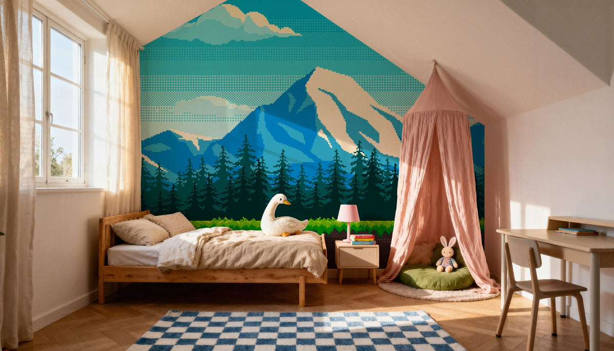 Arcade Mountain Mural Wallpaper - room preview 04